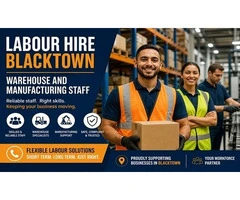 Hire Skilled Workforce in Blacktown for Manufacturing Units