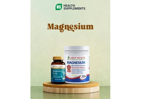 Boost Your Health with Magnesium Supplements Today