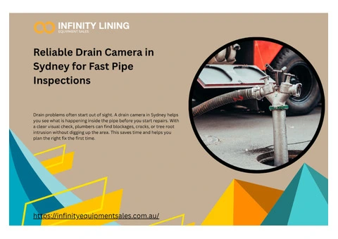 Reliable Drain Camera in Sydney for Fast Pipe Inspections