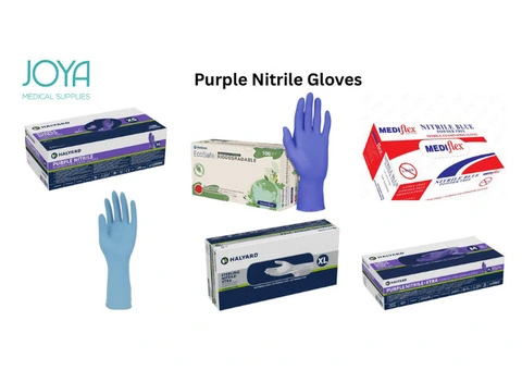 Buy Purple Nitrile Gloves in Australia - Joya Medical Supplies