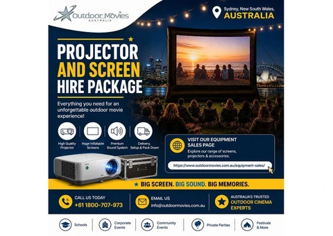 Projector and Screen Hire Package – Hassle-Free Event Solutions