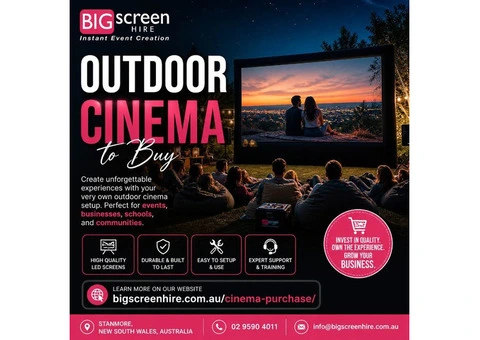 Start Hosting Bigger Events with Outdoor Cinema to Buy Today