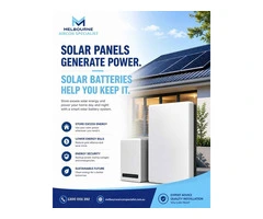 Solar Battery Installation Melbourne – Store Your Solar Energy & Save More