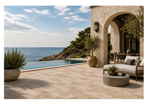 Timeless Style with Travertine Outdoor Pavers