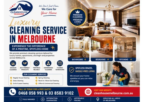 Premium Luxury Cleaning Service in Melbourne | Exceptional Home Care Standards - 1/5