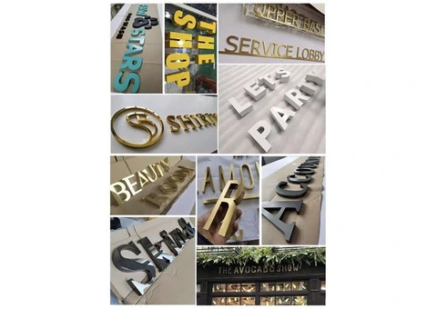 3D Letters for Modern Business Branding and Signage