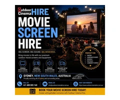 Movie Screen Hire for Backyard Cinema Nights and Outdoor Events