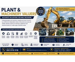 Certified Plant and Machinery Valuers in ACT