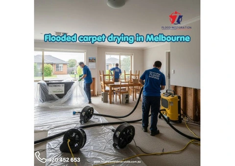 Flooded Carpet Drying in Melbourne | Fast Emergency Service