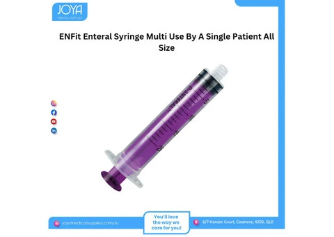 ENFit Enteral Syringe Multi Use By A Single Patient All Size - Joya Medical Supplies