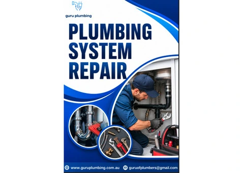 Plumbing System Repair in Port Hedland - Guru Plumbing