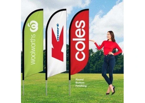 Professional Feather Banners for Eye-Catching Business Promotion