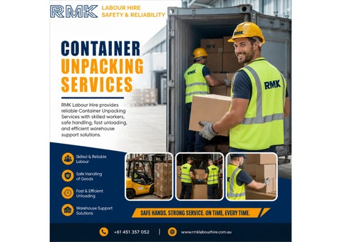 Container Unpacking Services in Melbourne