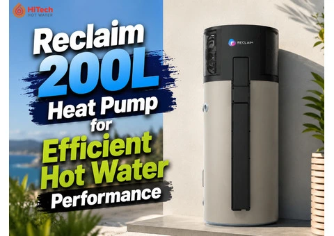 Reclaim 200L Heat Pump for Efficient Hot Water Performance