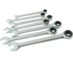 Ratchet spanner set 7 piece SAE
