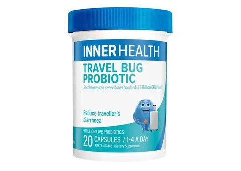 Buy Inner Health Travel Bug Probiotic 20 Capsules Australia | Health Supplements