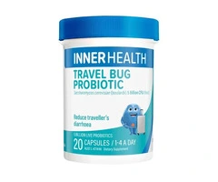 Buy Inner Health Travel Bug Probiotic 20 Capsules Australia | Health Supplements