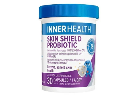 Buy Inner Health Skin Shield Probiotic 30 Capsules Australia | Health Supplements