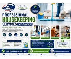 Housekeeping Services Melbourne | Expert Home Care by Clean House Melbourne