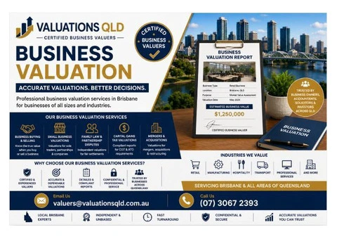 Business Valuation Brisbane | Certified Business Valuers QLD