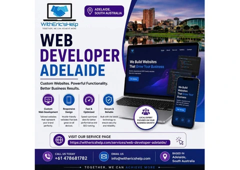 Web Developer Adelaide – Professional Website Solutions with WithEric’sHelp