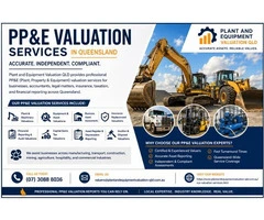 PP&E Valuation Services in Queensland – Certified Plant & Equipment Valuers