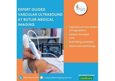 Expert Guided Vascular Ultrasound at Butler Medical Imaging. (08) 9544 3999