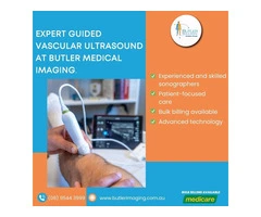 Expert Guided Vascular Ultrasound at Butler Medical Imaging. (08) 9544 3999