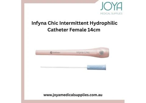 Buy Infyna Chic Intermittent Hydrophilic Catheter Female 14cm - Joya Medical Supplies | Australia