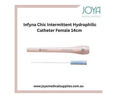 Buy Infyna Chic Intermittent Hydrophilic Catheter Female 14cm - Joya Medical Supplies | Australia