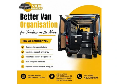 Better Van Organisation for Tradies on the Move