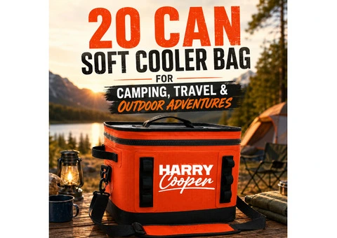 20 Can Soft Cooler Bag for Camping, Travel & Outdoor Adventures