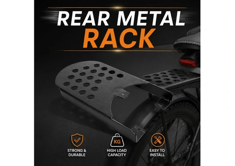 Durable Rear Metal Rack for E-Bikes | Pasio Bike Accessories