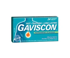 Buy Gaviscon Chewable Peppermint 24 & 48 Tablets Australia