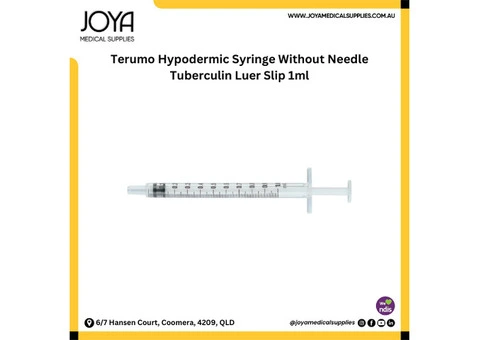 Terumo Hypodermic Syringe Without Needle Tuberculin Luer Slip 1ml - Joya Medical Supplies