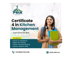 Master Certificate IV in Kitchen Management Learning Resources at PEIA