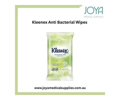 Get Kleenex Anti Bacterial Wipes 20cmx13.90cm - Joya Medical Supplies