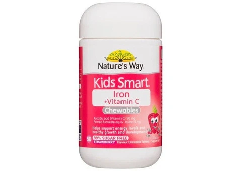 Nature’s Way Kids Iron & Vitamin C Chewables – 50