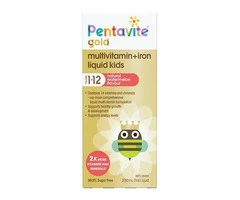 Pentavite Gold Kids Liquid Multivitamin + Iron 200ml