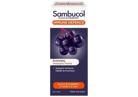 Sambucol Black Elderberry Immune Liquid – 250ml Immune Support