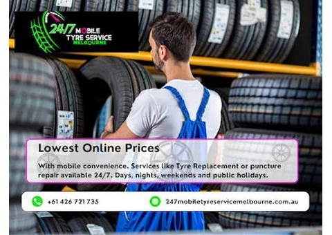 Lowest Online Prices on Tyres – 24/7 Mobile Tyre Service Melbourne
