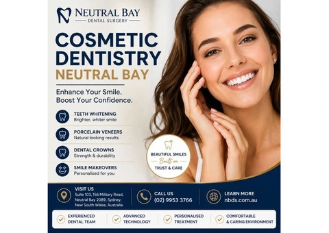 Cosmetic Dentistry Neutral Bay for a Healthy and Confident Smile