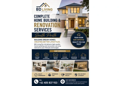 Complete Home Building & Renovation Services South Perth