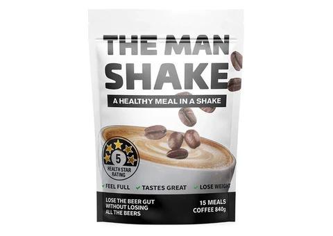 Buy The Man Shake Meal Replacement Coffee 840g Australia