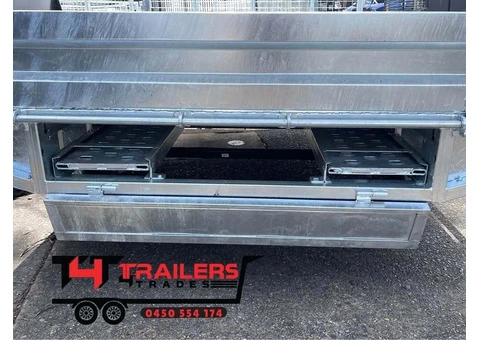 10x7 Table Top Trailer with Cage, Ramp  3500kg GVM - 9/9