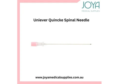 Get Uniever Quincke Spinal Needle - Joya Medical Supplies | Australia