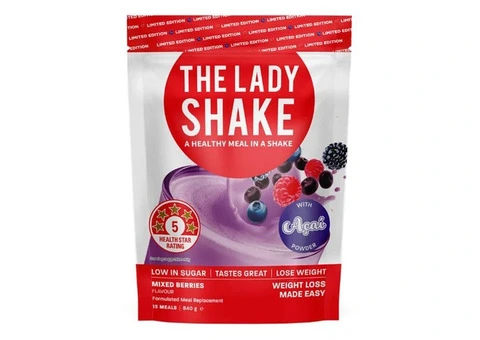 Buy The Lady Shake Meal Replacement Mixed Berries 840g Australia