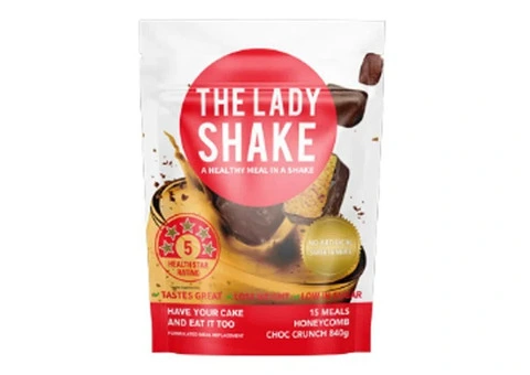 Buy The Lady Shake Meal Replacement Honeycomb Chocolate Crunch 840g Australia