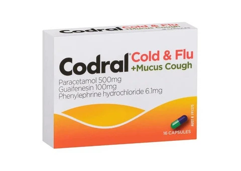 Buy Codral Cold & Flu + Mucus Capsules 16 Pack Australia