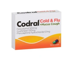 Buy Codral Cold & Flu + Mucus Capsules 16 Pack Australia